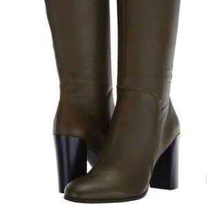 Kenneth Cole Fern Green Knee high leather Boots